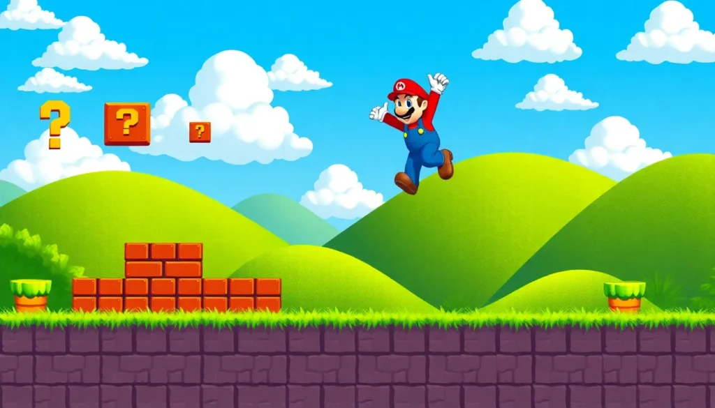 8 bit super mario bros