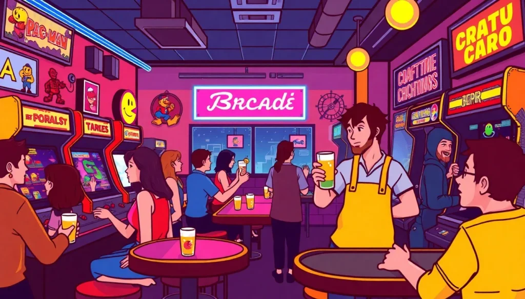 8-bit arcade bar